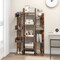 Costway 1/2 PCS Bookshelf Tree-Shaped Bookcase with 13 Storage Shelf Rustic Industrial Style Rustic Brown